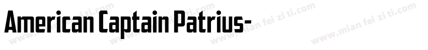 American Captain Patrius字体转换